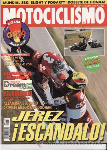 Voitures et Motocyclettes: REVISTA MOTOCICLISMO N&ordm; 1473 A&Ntilde;O 1996. PRU: LAVERDA 668. PIAGGIO SFERA 125 4T .COMP: HONDA RVF R45.