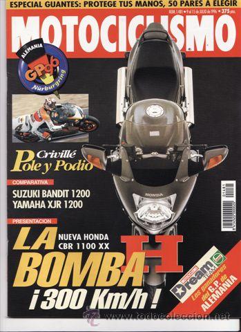 Voitures et Motocyclettes: REVISTA MOTOCICLISMO N&ordm; 1481 A&Ntilde;O 1996.PRU:HONDA 1100 XX.COMP:SUZUKI BANDIT 1200 N Y YAMAHA XJR 1200.