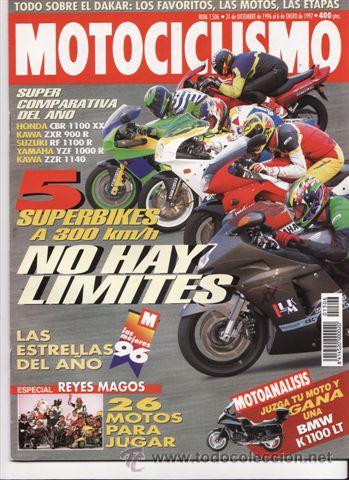 Cars and Motorcycles: REVISTA MOTOCICLISMO N&ordm; 1506 A&Ntilde;O 1997. PRU:GAS GAS EC 250.COMP:HONDA CBR 1100 XXX, YAMAHA YZF 1000 R