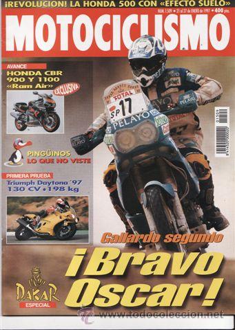 Automobili e Motociclette: REVISTA MOTOCICLISMO N&ordm; 1509 A&Ntilde;O 1997. PRUEBA: TRIUMPH T-595. TRIUMPH T-509. CCM 604 C26E.