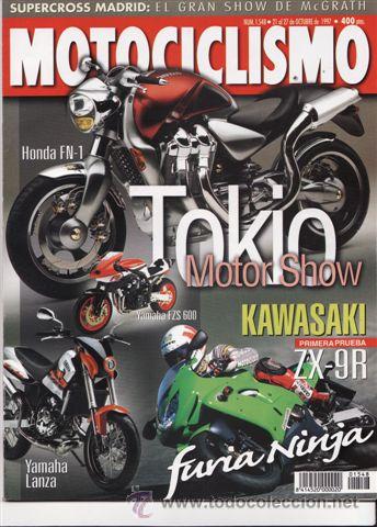 Cars and Motorcycles: REVISTA MOTOCICLISMO N&ordm; 1548 A&Ntilde;O 1997. PRU:KAWASAKI ZX-9R.CAGIVA PLANET 125. AN&Aacute;L:HONDA HORNET 600.