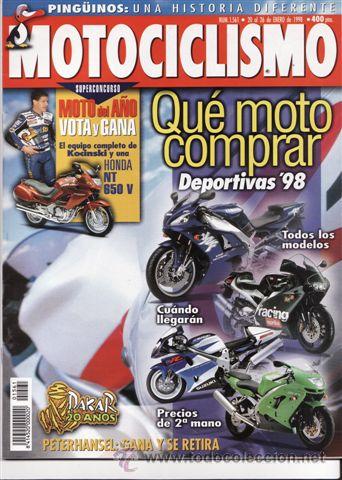 Voitures et Motocyclettes: REVISTA MOTOCICLISMO N&ordm; 1561 A&Ntilde;O 1998. PRUEBA. MV AUGUSTA F-4. SCORPAEASY RACE 280. KTM 250 SX.