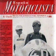 Coches y Motocicletas: REVISTA ESPAÑA MOTOCILISTA Nº 71 Y 72. Lote 13805926