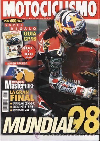 Cars and Motorcycles: REVISTA MOTOCICLISMO N&ordm; 1571 A&Ntilde;O 1998. PRUEBA: HONDA SHADOW 1100. YAMAHA FAZER 600. MASTER BIKE 98.
