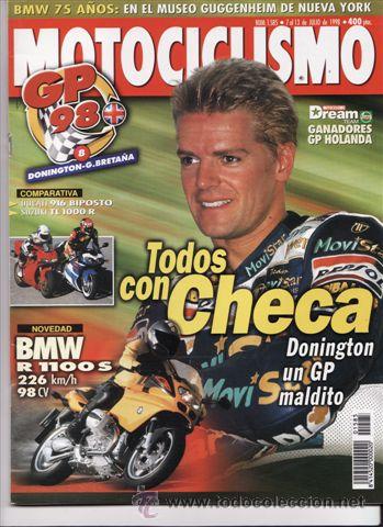 Voitures et Motocyclettes: REVISTA MOTOCICLISMO N&ordm; 1585 A&Ntilde;O 1998. PRU: BMW R 1100 S. HONDA CLR 125 CITY. APRILIA 650 (II).