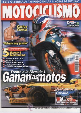 Cars and Motorcycles: REVISTA MOTOCICLISMO N&ordm; 1589 A&Ntilde;O 1998. PRUEBA; BMW K 1200 LT. RIEJU RS-1 EVOLUTION. HONDA XR 250.