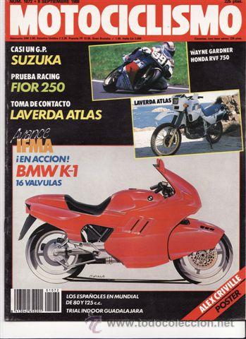 Autos und Motorr&auml;der: REVISTA MOTOCICLISMO N&ordm; 1072 A&Ntilde;O 1988. PRUEBA: LAVERDA 600 ATLAS. PRUEBA RACING: FIOR ROTAX 250 GP.