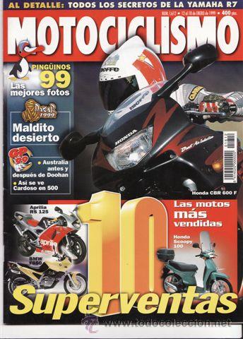 Cars and Motorcycles: REVISTA MOTOCICLISMO N&ordm; 1612 A&Ntilde;O 1999. PRU: SCORPA EASY. MALAGUTI YESTERDAY 50. HONDA CITY FLY 125.