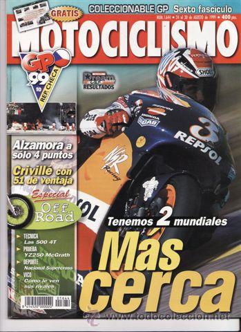 Coches y motocicletas: REVISTA MOTOCICLISMO N&ordm; 1644 A&Ntilde;O 1999. PRUEBA: VOXAN ROADSTER. PRUEBA RACING: YAMAHA YZ 250 MCGRATH.