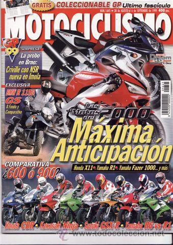Cars and Motorcycles: REVISTA MOTOCICLISMO N&ordm; 1645 A&Ntilde;O 1999.COMP:BMW 1150 GS,HONDA XL 1000 V VARADERO Y TRIUMPH TIGER 900.