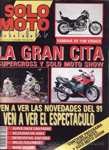 Coches y motocicletas: REVISTA SOLO MOTO ACTUAL N&ordm; 756. PRESENTACI&Oacute;N: YAMAHA XV 1100 VIRAGO. REPORTAJES PREGUNTAR.