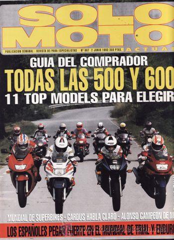 Automobili e Motociclette: REVISTA SOLO MOTO ACTUAL N&ordm; 887 A&Ntilde;O 1993. PRUEBA: TRIUMH TRIDENT 900.