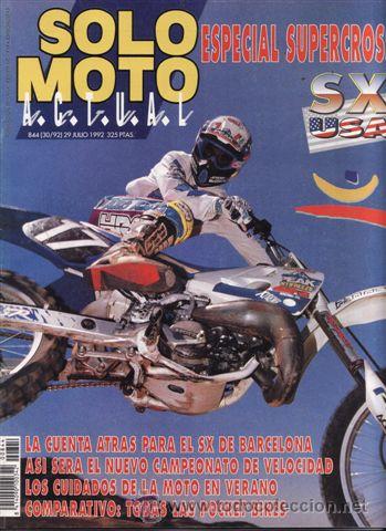 Coches y motocicletas: REVISTA SOLO MOTO ACTUAL N&ordm; 844 A&Ntilde;O 1993. PRUEBA: HONDA SEGALE NX 650.