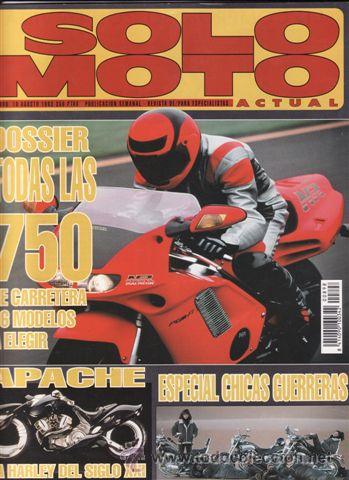 Coches y Motocicletas: REVISTA SOLO MOTO ACTUAL N&ordm; 898 A&Ntilde;O 1993. PRUEBA: PEUGEOT SV 75.