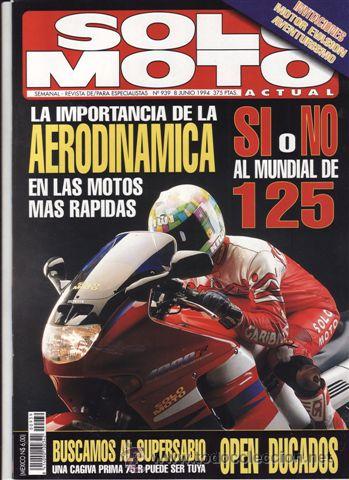 Cars and Motorcycles: REVISTA SOLO MOTO ACTUAL N&ordm; 939 A&Ntilde;O 1994. PRUEBA: APRILIA SR 50. REPLICA/VIPER