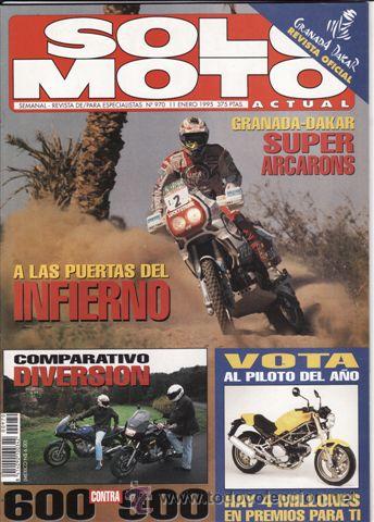 Voitures et Motocyclettes: REVISTA SOLO MOTO ACTUAL N&ordm; 970 A&Ntilde;O 1995. PRU:KAWASAKI VN 800 VULCAN.COMP:YAMAHA XJ 600 S DIVERSION.