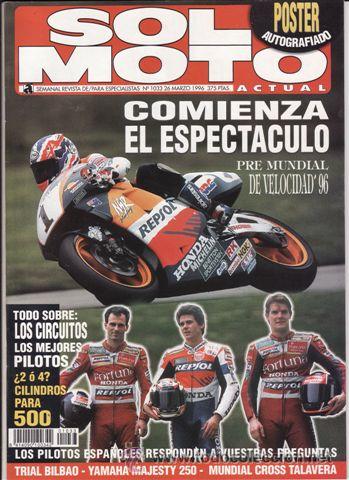 Coches y motocicletas: REVISTA SOLO MOTO ACTUAL N&ordm; 1033 A&Ntilde;O 1996. PRUEBA: YAMAHA MAJESTY 250. REPORTAJES Y DEPORTE PREGUNTA