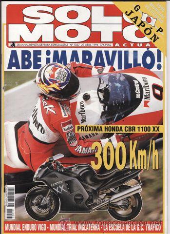 Automobili e Motociclette: REVISTA SOLO MOTO ACTUAL N&ordm; 1037 A&Ntilde;O 1996. PRU: APRILIA LEONARDO 125. YAMAHA XJ 600 S DIVERSION.
