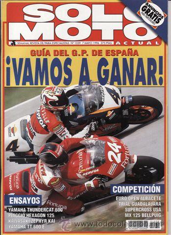 Voitures et Motocyclettes: REVISTA SOLO MOTO ACTUAL N&ordm; 1039 A&Ntilde;O 1996. PRUEBA: YAMAHA YZF 600 R THUNDERCAT. YAMAHA TT 600 E.