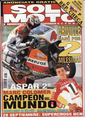Automobili e Motociclette: REVISTA SOLO MOTO ACTUAL N&ordm; 1054 A&Ntilde;O 1996. PRU: TRIUMP ADVENTURER. PIAGGIO NNT 50.