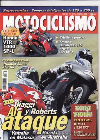 Voitures et Motocyclettes: REVISTA MOTOCICLISMO N&ordm; 1668 A&Ntilde;O 2000. PRU: HONDA VTR 1000 SP 1. YAMANA AEROX 50 CHECA.
