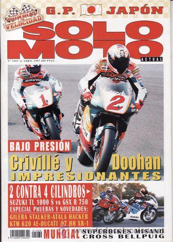 Cars and Motorcycles: REVISTA SOLO MOTO ACTUAL N&ordm; 1089 A&Ntilde;O 1997. PRUEBA: GILERA STALKER 50. ATALA HACKER 50. KTM 620 AE.