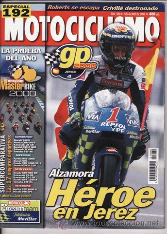 Carros e motociclos: REVISTA MOTOCICLISMO N&ordm; 1680 A&Ntilde;O 2000. PRU: VOXAN CAFE RACER. APRILIA SCARABEO. COMP: HONDA XR 400R.