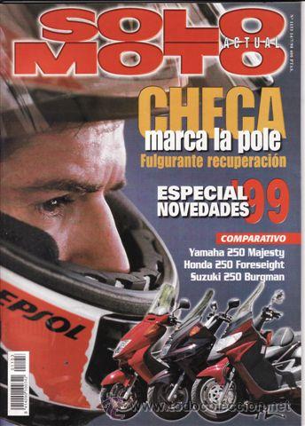 Automobili e Motociclette: REVISTA SOLO MOTO ACTUAL N&ordm; 1153 A&Ntilde;O 1998. PRU: KTM 250 EXC. COMP: BURGMAN 250, FORESEIGHT 250