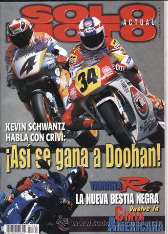 Cars and Motorcycles: REVISTA SOLO MOTO ACTUAL N&ordm; 1160 A&Ntilde;O 1998. PRU: HONDA ROCA OVERLIGHT. KYMCO DINK 50. YAMAHA R6.