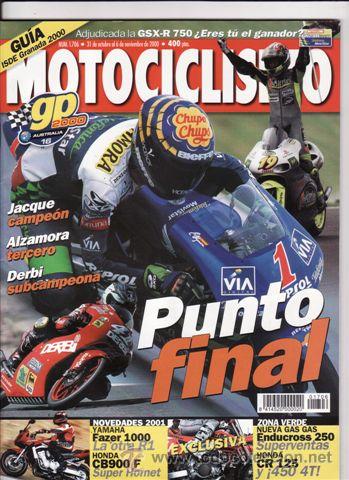 Carros e motociclos: REVISTA MOTOCICLISMO N&ordm; 1706 A&Ntilde;O 2000. PRU: YAMAHA FZS 1000 FAZER. HONDA VT 750 DC. HONDA CR 125.