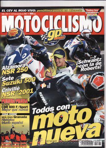 Voitures et Motocyclettes: REVISTA MOTOCICLISMO N&ordm; 1707 A&Ntilde;O 2000. PRUEBA: HONDA CBR 600 F. HONDA CBR F SPORT.