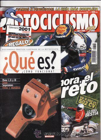 Autos und Motorr&auml;der: REVISTA MOTOCICLISMO N&ordm; 1716 A&Ntilde;O 2001. PRU: BOSS HOSS 502. COMP: BMW R 1100 RT Y HONDA CBR 900 RR.