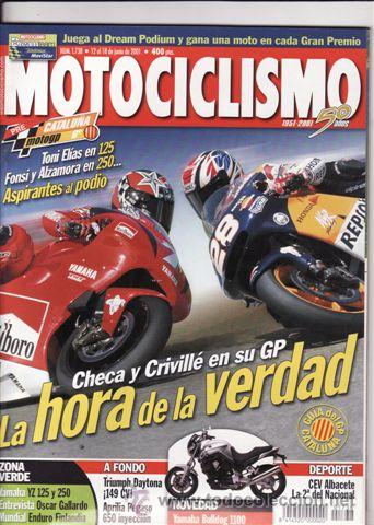 Coches y motocicletas: REVISTA MOTOCICLISMO N&ordm; 1738 A&Ntilde;O 2001. PRUEBA: YAMAHA BT 1100 BULLDOG. PRUEBA: TRIUMPH DAYTONA 955I.