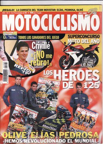 Coches y motocicletas: REVISTA MOTOCICLISMO N&ordm; 1760 A&Ntilde;O 2001. PRUEBA: YAMAHA BT 1100 BULLDOG. PRUEBA: HONDA VTX 1800. REPOR