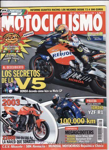 Cars and Motorcycles: REVISTA MOTOCICLISMO N&ordm; 1802 A&Ntilde;O 2002. PRUEBA: HONDA RC. YAMAHA YZR R1. COMP: YAMAHA XP 500 T MAX.