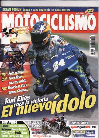 Autos und Motorr&auml;der: REVISTA MOTOCICLISMO N&ordm; 1739 A&Ntilde;O 2001. PRU: MV AUGUSTA BRUTALE. COMPARATIVA: APRILIA PEGASO 650 I.E