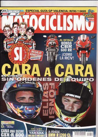 Coches y Motocicletas: REVISTA MOTOCICLISMO N&ordm; 1810 A&Ntilde;O 2002. AN&Aacute;: HONDA CBR 600 RR. PRU: BMW R 1200 CL. MONTESA COTA 315.