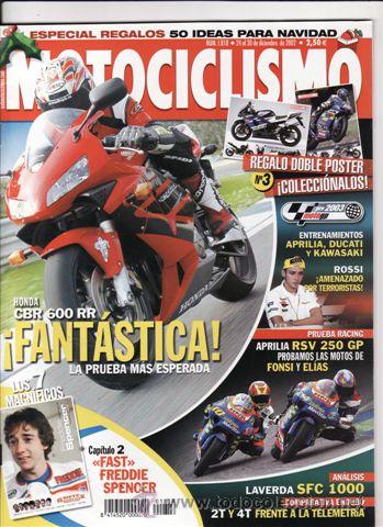 Autos und Motorr&auml;der: REVISTA MOTOCICLISMO N&ordm; 1818 A&Ntilde;O 2002. PRU: HONDA CBR 600 RR. ANALISIS: LAVERDA SFC 1000.