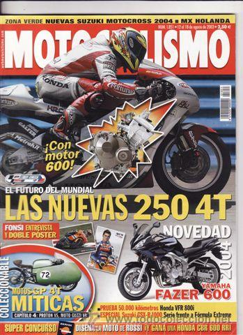 Autos und Motorr&auml;der: REVISTA MOTOCICLISMO N&ordm; 1851 A&Ntilde;O 2003 .P:YAMAHA FZ6 FAZER.HONDA VFR CBS-ABS.PIAGGIO X9 500EVOLUTION.