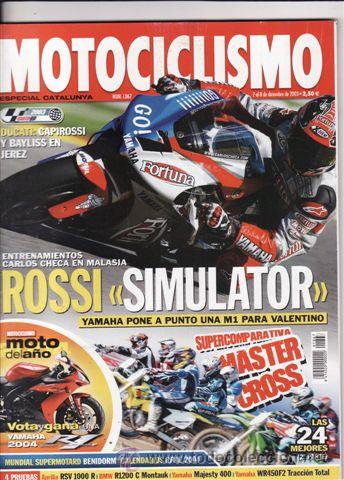 Coches y motocicletas: REVISTA MOTOCICLISMO N&ordm; 1867 A&Ntilde;O 2003. PRUEBA: APRILIA RSV 1000 R. BMW R 1200 C. YAMAHA MAJESTY 400.