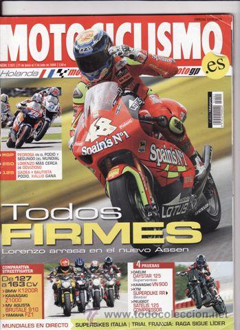 Automobili e Motociclette: REVISTA MOTOCICLISMO N&ordm; 2001 A&Ntilde;O 2006. COMPARATIVA: BMW K 1200R, MV AUGUSTA BRUTALE 910, YAMAHA FZ1