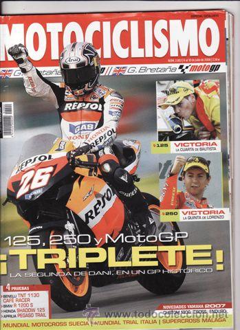 Cars and Motorcycles: REVISTA MOTOCICLISMO N&ordm; 2002 A&Ntilde;O 2006. PRU: BENELLI TNT 1300 CAFE RACER. BMW R 1200 R. SHADOW 125.