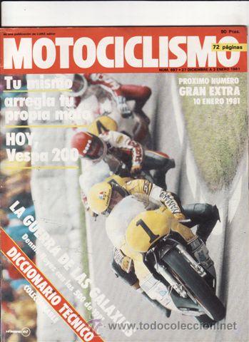 Coches y Motocicletas: REVISTA MOTOCICLISMO N&ordm; 687 A&Ntilde;O 1981. MECANICA: VESPA P 200 E.