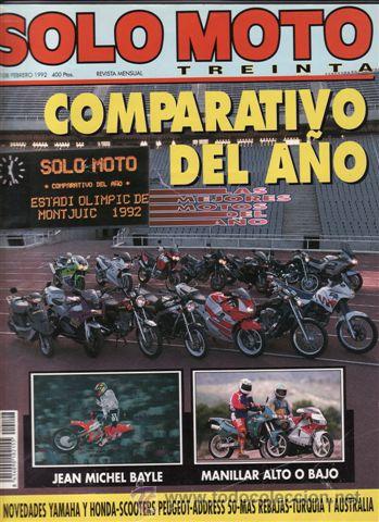 Automobili e Motociclette: REVISTA SOLO MOTO 30 N&ordm; 108 A&Ntilde;O 1992. COMPARATIVO: PEUGEOT ST 50 RAPIDO, PEUGEOT SC 75 L Y PEUGEOT S