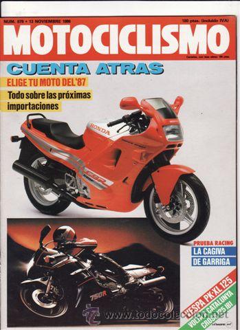 Coches y Motocicletas: REVISTA MOTOCICLISMO N&ordm; 979 A&Ntilde;O 1986. PRUEBA: VESPA 74 XL. REPORTAJES Y DEPORTE PREGUNTAR.