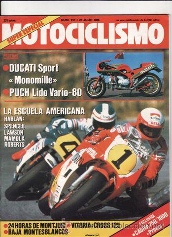 Voitures et Motocyclettes: REVISTA MOTOCICLISMO N&ordm; 911 A&Ntilde;O 1985. PRUEBA: PUCH LIDO VARIO 80. REPORTAJES Y DEPORTE PREGUNTAR.