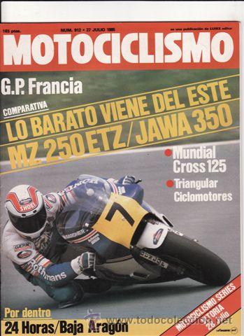 Autos und Motorr&auml;der: REVISTA MOTOCICLISMO N&ordm; 912 A&Ntilde;O 1985. COMPARATIVA: JAWA 350 Y MZ 250 ETZ.