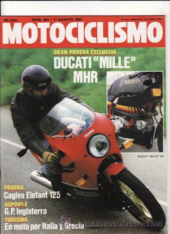 Voitures et Motocyclettes: REVISTA MOTOCICLISMO N&ordm; 864 A&Ntilde;O 1984. PRUEBA: CAGIVA ELEFANT. REPORTAJES Y DEPORTE PREGUNTAR.