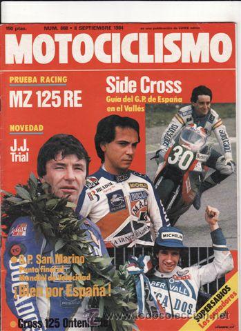 Carros e motociclos: REVISTA MOTOCICLISMO N&ordm; 868 A&Ntilde;O 1984. PRUEBA. JJ COBAS TRIAL. PRUEBA: KTM GS 250. REPORTAJES Y DEPOR