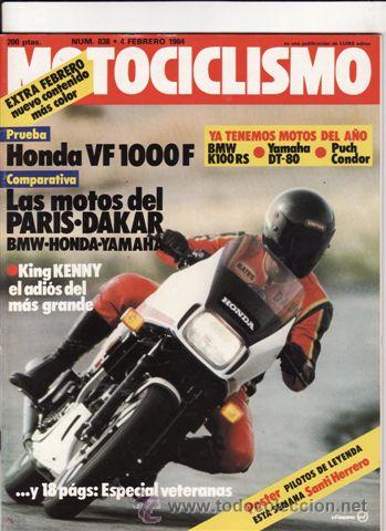 Automobili e Motociclette: REVISTA MOTOCICLISMO N&ordm; 838 A&Ntilde;O 1984. PRUEBA: HONDA VF 1000 F. REPORTAJES Y DEPORTE PREGUNTAR.